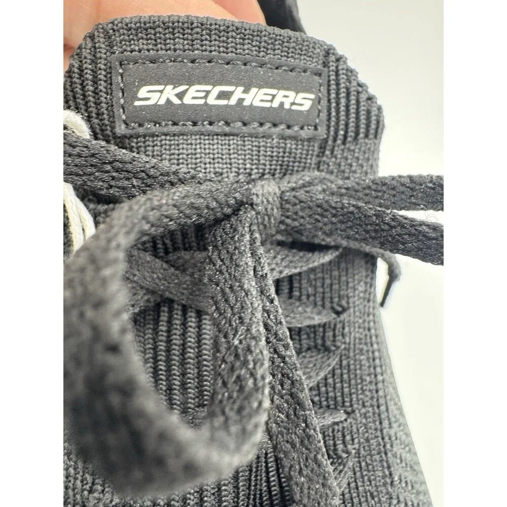 New Skechers Women Black Virtue Swift Fit Sneaker Hands Free Memory Foam 10
